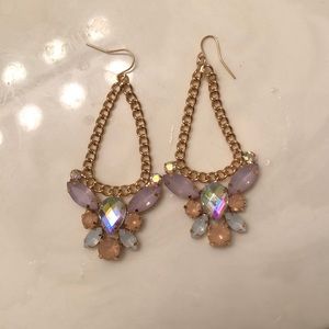 Pink sparkly earrings